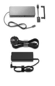 HP USB-C Universal Dock Optional mit 90W NT & USB-C/A Adapter - Bild 1 von 5