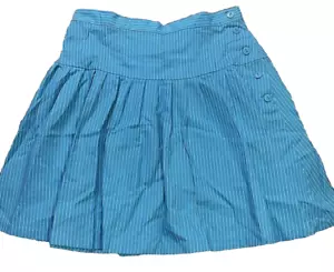 Vintage A Byer California Skater Stripe Skirt Pleated Size Juniors Buttons NEW - Picture 1 of 9