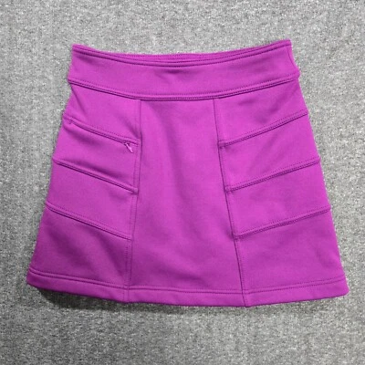 Mini-saia Athleta Blizzard forrada de lã roxa academia bolso com zíper ativo tamanho XXS W25 - Imagem 1 de 4