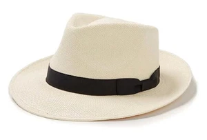 Stetson ""Retro ecuadorianisches Panama"" Fedora Mütze, Farbe natürlich, Stil #TSRETRO-2924 - Bild 1 von 3