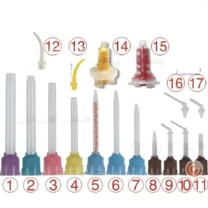 Material de impresión dental corona silicona boquilla mezcladora puntas de mezcla desechables - Imagen 1 de 44