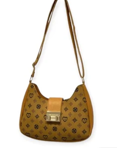 Damen Designer-inspirierte Print Umhängetasche/Handtasche, exquisite Hardware NEU  - Bild 1 von 2