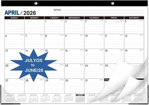2025-2026 Desk Calendar - Large Desk Calendar 2025-2026, JUL 2025 - DEC 2026, De - Picture 1 of 12