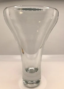 Vintage Art Glass Vase.Gunnel Nyman?Mid Century Modern.8”H Heavy - Picture 1 of 7