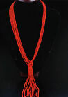 genuine natural red coral necklace chain bracelet worry rosary prayer beads mala