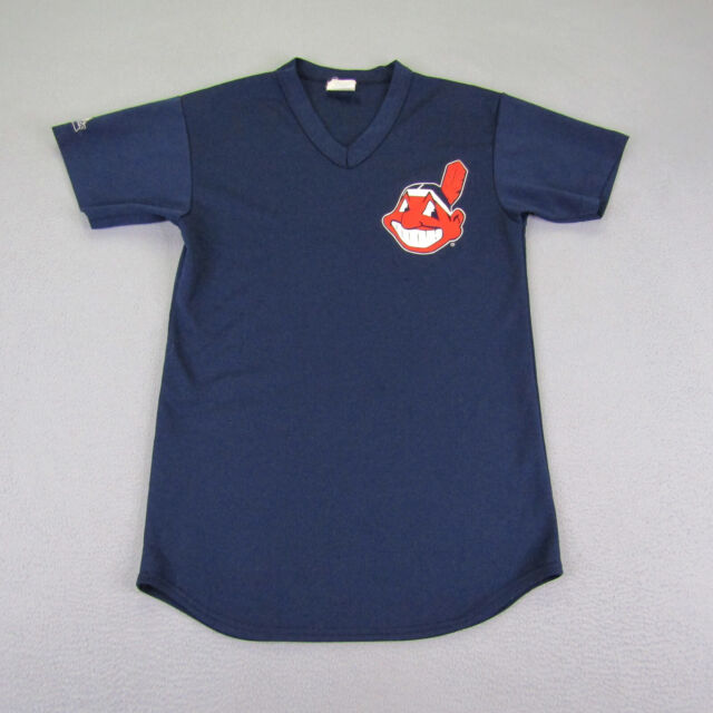 Majestic Adult Small Licensed Replica Jersey with Cleveland Indians (Wahoo  Logo) Navy : Clothing, Shoes & Jewelry 