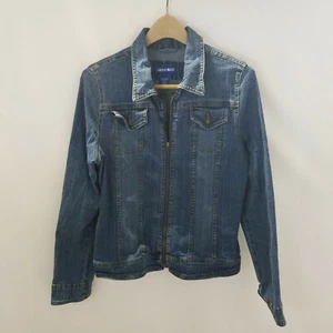 Limited Too Denim Jeans Jacket Girls XXXL Zip Closure - Picture 1 of 4