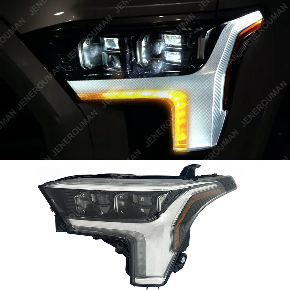 Left For 22-25 Toyota Tundra Headlight Head Light Lamp With Auto Leveling Motor Foto 1 de 4