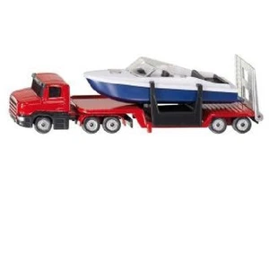 NEW SIKU 1613 BLISTER PACK Scania Low Loader with Speed Boat Diecast Model - Picture 1 of 1