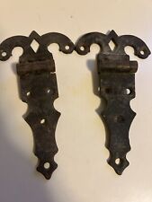 Vintage Reclaimed Ice Box Hinges Brass 7.5” (Set Of 2)
