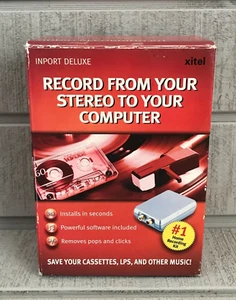 XITEL Inport Deluxe Audio Recording Kit ~ Record Cassettes, LPs to Your Computer - Picture 1 of 9
