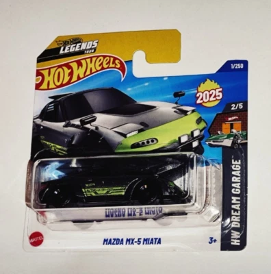 Hot Wheels 2025Mazda MX-5 Miata  HYW18 2/5  HW Dream Garage Nuova Sigillata1/250 - Immagine 1 di 2