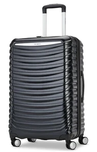 SAMSONITE Spin Tech 6 Medium Spinner Suitcase Luggage, Black - Picture 1 of 16