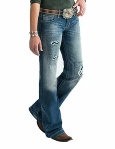 Cruel Girl Western Jeans Jayley Trouser Stonewash CB11954001 New W/Tags Size 26 - Picture 1 of 3