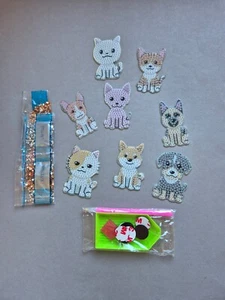 Diamond Painting Magnet Kühlschrankmagneten DIY Set 8er Set Hunde - Bild 1 von 1