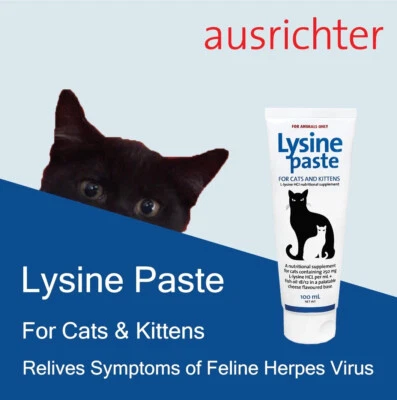 Australian made Lysine Paste PLUS Omega-3 Supplement for Cats and Kittens 100mL - image 1 of 4