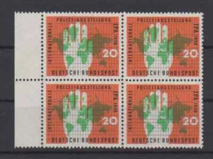 Bund 241 postfrisch Viererblock Plattenfehler 241I ungefaltet (B-9207) - Bild 1 von 1