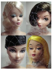 3 x Dolly Hairnets - Dollfie Silkstone Fashion Royalty Barbie Tammy Sindy Doll
