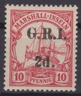 == Brit. Besetzung MARSHALL-INSELN Mi. 3I postfrisch **, Kat. 40€ ==