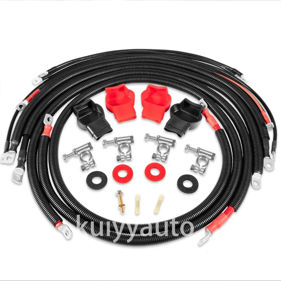 Kit de cables de batería para camioneta Dodge RAM Gen 3 2003-07 5,9 L 24 válvulas Cummins Foto 1 de 4