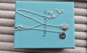 Return to Tiffany, Double Heart Tag Pendant in Silver, Mini, Gift Box - Picture 1 of 9