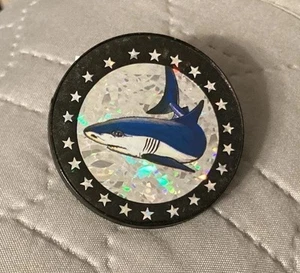 Vintage Plastic POG Holographic Slammer Great White Shark Made in Taiwan - Picture 1 of 3