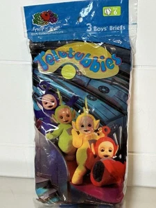 Vintage Fruit Of The Loom Teletubbies Briefs Boys Size 6- 3 Pack - NOS (1998) - Picture 1 of 3