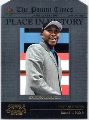2010-11 Playoff Contenders Patches Shawn Marion PIH Die Cuts Gold /99 - Imagem 1 de 2