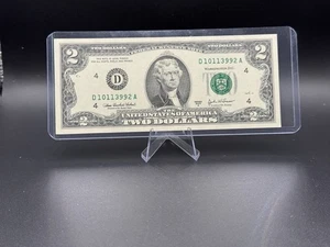 2003 $2 Bill 💵 D10113992A 🔥 Circulated Jefferson Independence Note - Picture 1 of 2