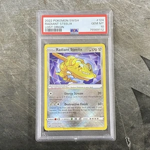 2022 Pokemon Radiant Steelix Verlorener Ursprung PSA Graded Gem Mint 10 SWSH #124/196 - Bild 1 von 2