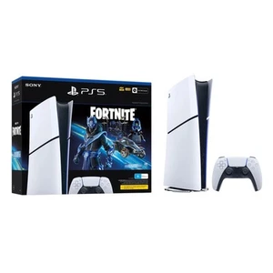 Sony PlayStation 5 Slim Digital PS5 Fortnite Cobalt Star Bundle - Picture 1 of 2