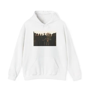 Halloween Horror Movie Characters Hoodie, Unisex Spooky Jason Freddy Sweatshirt, - Picture 1 of 29