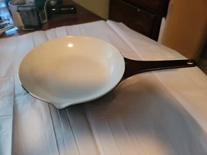Vintage Copco Enameled Cast Iron 109E Skillet Pan 8.5” Brown Made In Denmark - Picture 1 of 14