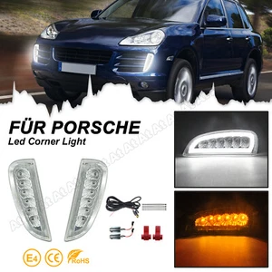 2XLED intermitentes laterales DRL luz de marcha diurna para Porsche Cayenne 957 Facelift 2007-2010 - Imagen 1 de 9