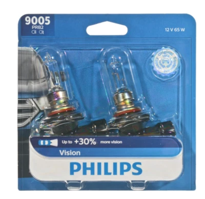 Philips® 9005PRB2 Driver and Passenger Side Vision Series 卤素 9005 车头灯 — 第 1/4 张图片