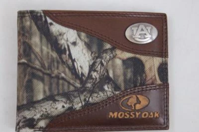 ZEP PRO Auburn Tigers MOSSY OAK Camo Bifold Wallet TIN GIFT BOX war eagle - Image 1 of 4