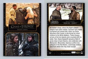 Night Lands #12 Game Of Thrones Complete Series 2020 Rittenhouse Card - Picture 1 of 1