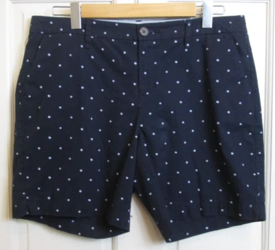 Pantalones Cortos Old Navy Everyday Para Mujer Talla 10 Cintura 34 Azul Marino Lunares 93-34124 Foto 1 de 4