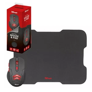 Trust Ziva 6 Button Responsive & Illumination Gaming Mouse & Pad - NEW - Photo 1/4