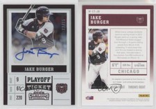 2017 Elite Extra Edition College Tickets Playoff Ticket /15 Jake Burger Auto