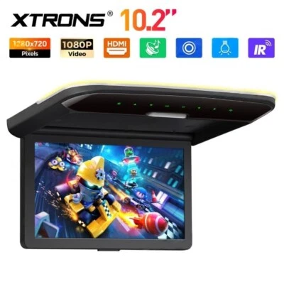 XTRONS Klappbares HD Display für Auto DVD Deckenmonitor 10,2" HDMI USB/SD IR---- - Bild 1 von 4