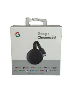Google Chromecast 3rd Generation Charcoal GA00439-US Brand New Sealed - Picture 1 of 4