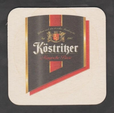 Bierdeckel -Coaster ,Schwarzbierbrauerei KÖSTRITZER,Bad Köstritz/Thüringen#2961# - Bild 1 von 2