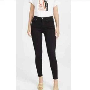 AGOLDE Women's High Rise Filter Free Black Skinny Jeans Size 27 ~A018-799 - Bild 1 von 14