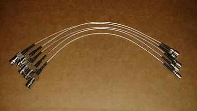5 pack US MADE  BNC female to 1.0/2.3 DIN male RG179 SDI pigtail cable 75ohm 1ft - Image 1 of 3