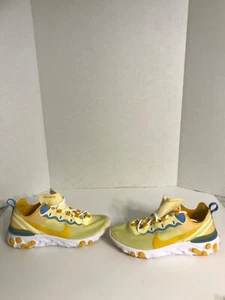 2019' Nike React Element 55 "Bicycle Yellow" Edition Women Size 8.5 No Box - Picture 1 of 8