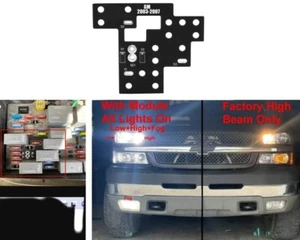 Headlights All Lights On Board 2003-2007 GM GMC Silverado 1500 2500 3500 Trucks - Foto 1 di 2