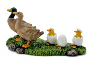 Miniature Fairy Garden Male & Female Mallard Ducks w/ Hatchlings - Buy 3 Save $5 - Picture 1 of 1