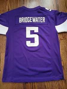 Nike Teddy Bridgewater Minnesota Vikings NFL Football Jersey Youth L 14-16 Boys - Picture 1 of 9