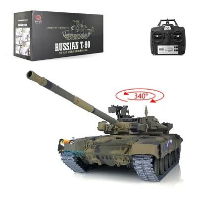 2.4G Henglong 1/16 Maßstab 7.0 Upgraded Metal Ver Russland T90 RTR RC Tank 3938 - Bild 1 von 4